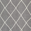 Doel 5 x 7 Area Rug Soft Pile Polyester Washable Gray and Ivory By Casagear Home BM318337