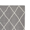 Doel 5 x 7 Area Rug Soft Pile Polyester Washable Gray and Ivory By Casagear Home BM318337