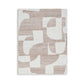 Jimmy 8 x 10 Area Rug, Abstract Pattern Polyester, Cotton Back, Beige Brown By Casagear Home