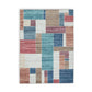 Nami 5 x 7 Area Rug, Multicolored Geometric Design, Polyester Cotton Blend By Casagear Home