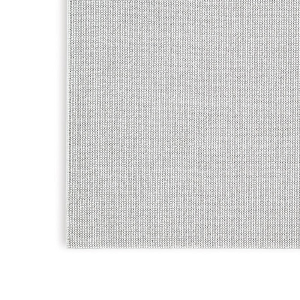 Isha 8 x 10 Area Rug Stripe Design in Ivory Hues Polyester Jute Backing By Casagear Home BM318343