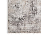 Elanor 5 x 7 Area Rug Modern Abstract Design Gray Polyester Jute Backing By Casagear Home BM318345