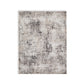 Elanor 5 x 7 Area Rug Modern Abstract Design Gray Polyester Jute Backing By Casagear Home BM318345