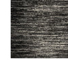 Rebecca 5 x 7 Area Rug Black White Refined Stripe Pattern Soft Pile By Casagear Home BM318348