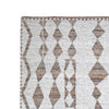 Betty 10 x 14 Area Rug Geometric Pattern Beige Brown Polyester Cotton By Casagear Home BM318350