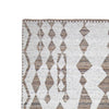 Betty 8 x 10 Area Rug Geometric Pattern Beige Brown Polyester Cotton By Casagear Home BM318351