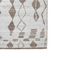 Betty 8 x 10 Area Rug Geometric Pattern Beige Brown Polyester Cotton By Casagear Home BM318351