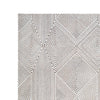 Glam 8 x 10 Area Rug Geometric Pattern Tufted Gray White Polyester Wool By Casagear Home BM318353