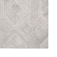 Glam 5 x 7 Area Rug Geometric Pattern Tufted Gray White Polyester Wool By Casagear Home BM318354