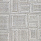 Bora 10 x 14 Area Rug Geometric Pattern Polyester Gray White Wool Cotton By Casagear Home BM318359