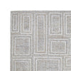 Bora 8 x 10 Area Rug Geometric Pattern Polyester Gray White Wool Cotton By Casagear Home BM318360