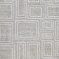 Bora 8 x 10 Area Rug Geometric Pattern Polyester Gray White Wool Cotton By Casagear Home BM318360