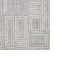 Bora 8 x 10 Area Rug Geometric Pattern Polyester Gray White Wool Cotton By Casagear Home BM318360