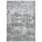 Monty 8 x 10 Area Rug Abstract Pattern Gray Ivory Polyester Cotton Back By Casagear Home BM318362