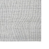 Veer 8 x 10 Area Rug Linear Abstract Pattern Polyester Wool Gray Ivory By Casagear Home BM318364