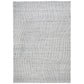 Veer 8 x 10 Area Rug, Linear Abstract Pattern, Polyester, Wool, Gray, Ivory By Casagear Home