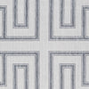 Martina 5 x 7 Area Rug Indoor Outdoor Greek Key Design Gray and Ivory By Casagear Home BM318370