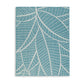 Chelsea 5 x 7 Area Rug, Indoor Outdoor, Botanical, Aqua, Ivory, Latex By Casagear Home