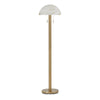 Sein 62 Inch Floor Lamp Double Pull Chain Switch Glass Dome Shade Brass By Casagear Home BM318380