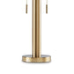 Sein 22 Inch Table Lamp Double Pull Chain Switch Glass Dome Shade Brass By Casagear Home BM318381