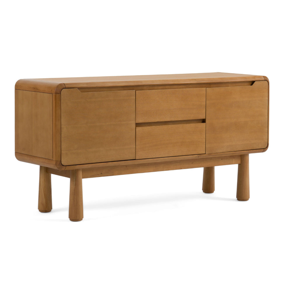 Cid Seby 50 Inch Sideboard Server Buffet Cabinet Natural Brown Wood By Casagear Home BM318416