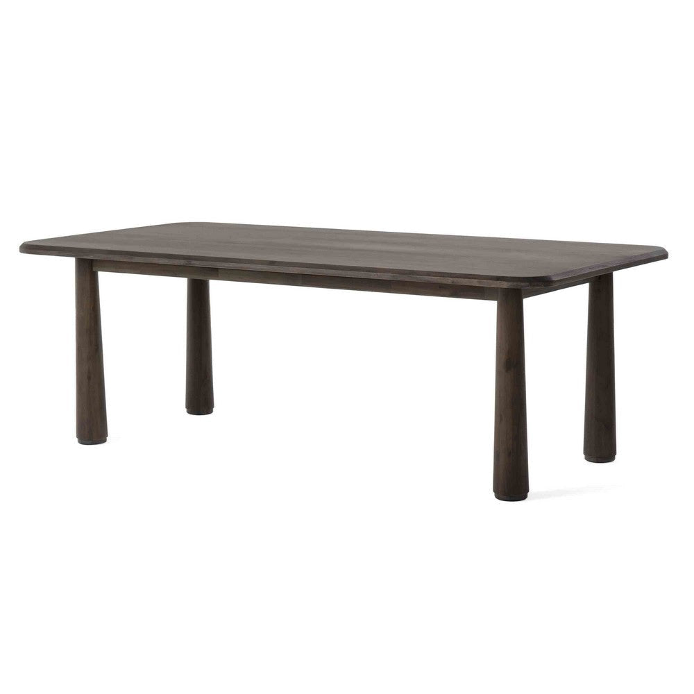 Cid Seby 87 Inch Dining Table Rectangular Top Espresso Brown Solid Wood By Casagear Home BM318417