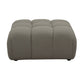 Reno Uni 38 Inch Ottoman Gray Fabric Tufted Design Solid Wood Frame By Casagear Home BM318421