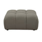 Reno Uni 38 Inch Ottoman Gray Fabric Tufted Design Solid Wood Frame By Casagear Home BM318421