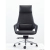 Akon Office Recliner Chair Adjustable Height,Swivel Lux Black Leather By Casagear Home BM318435