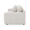 Reno Lorie 95 Inch Sofa Plush Cushioned 2 Throw Pillows White Polyester By Casagear Home BM318443