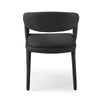 Cid Taya 24 Inch Dining Chair Open Back Cushioned Black Faux Leather By Casagear Home BM318453