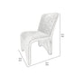 Cid Lou 19 Inch Side Dining Chair Set of 2 Beige Polyester Panel Frame By Casagear Home BM318463