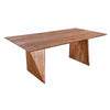 Jax Dining Table, 81 Inch Rectangular Acacia Wood Top, Natural Brown By Casagear Home