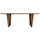 Jax Dining Table 81 Inch Rectangular Acacia Wood Top Natural Brown By Casagear Home BM318479