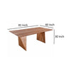 Jax Dining Table 81 Inch Rectangular Acacia Wood Top Natural Brown By Casagear Home BM318479