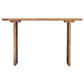 Joy Console Table Rectangular Panel Legs Natural Brown Acacia Wood By Casagear Home BM318504