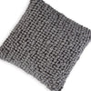 Throw Pillow Set of 4 19 Inch Looped Design Textured Gray Polyester By Casagear Home BM318543