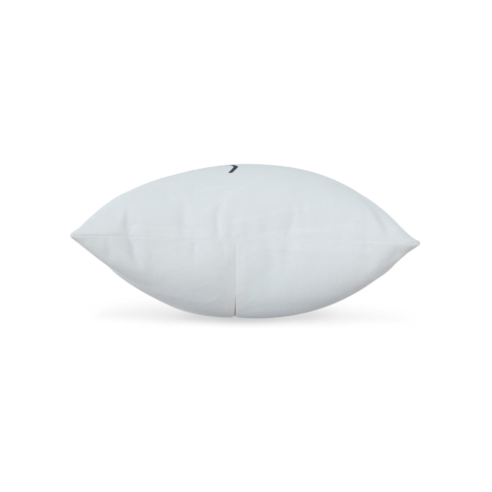 14 x 22 Lumbar Pillow Set of 4 Indoor Outdoor Stay Text White Black By Casagear Home BM318549