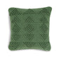 Dco Throw Pillow Set of 4 Indoor Outdoor Woven Geometric Design Green By Casagear Home BM318552