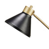 Steven 19 Inch Desk Lamp Adjustable Height and Direction Black Gold Metal By Casagear Home BM318556