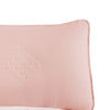 Maxie Twin Size Comforter Set with Sham Pink White Polyester Polyfill By Casagear Home BM318562