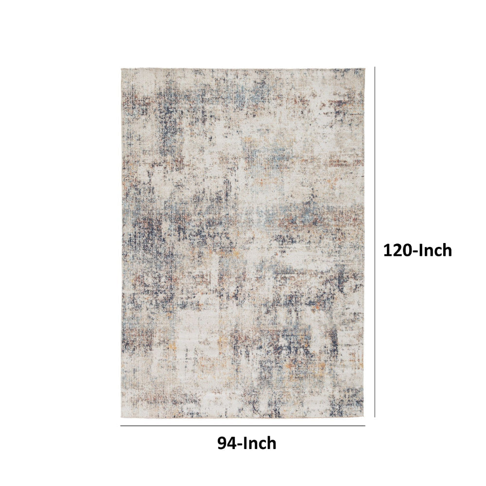 Selena 8 x 10 Area Rug Indoor Outdoor Multicolor Abstract Polyester By Casagear Home BM318567