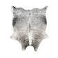 Nancy 6 x 8 Area Rug, Gray Printed Faux Fur Hide Design, Polyester Suede By Casagear Home