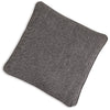 Toen 22 Inch Accent Pillow Set of 4 Indoor Outdoor Dark Gray Polyester By Casagear Home BM318580