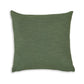 Ina 22 Inch Accent Throw Pillow Set of 4 Square Green Cotton Linen By Casagear Home BM318588