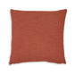 Ina 22 Inch Accent Throw Pillow Set of 4 Square Rust Brown Cotton Linen By Casagear Home BM318589