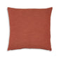 Ina 22 Inch Accent Throw Pillow Set of 4 Square Rust Brown Cotton Linen By Casagear Home BM318589