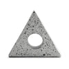 Sofy Triangle Sculpture Decor Set of 2 Black White Marble Flecks Cement By Casagear Home BM318609