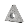 Sofy Triangle Sculpture Decor Set of 2 Black White Marble Flecks Cement By Casagear Home BM318609