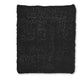 Deon Throw Blanket Set of 3 Hand Knitted Soft Chenille Black Finish By Casagear Home BM318615